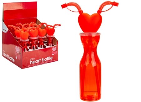 LOVE YOU MORE joogipudel kahe kõrrega, 500ml., 737109 