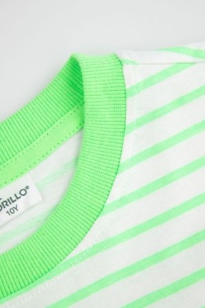 COCCODRILLO short sleeved t-shirt, green, WC6143232VBA-011-104, 104 size 