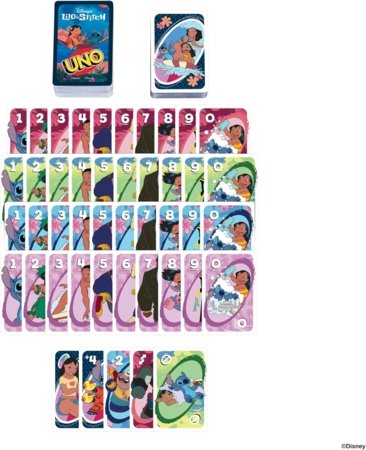 MATTEL GAMES UNO kaardimäng Lilo & Stitch, (EE), JCC10 