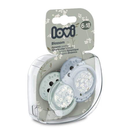 LOVI dünaamilised silikoon lutid, Blossom Blue, 6-18m,  2 tk.,  22/923boy 