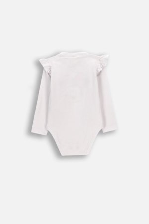 COCCODRILLO pikkade varrukatega bodi, valge, 