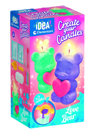 CLEMENTONI IDEA loovkomplekt küünalde valmistamine Teddy Bear, 18350 