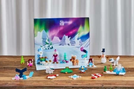 PLUS PLUS advendikalender SANTA'S NORTHERN LIGHTS ADVENTURE, 4337 