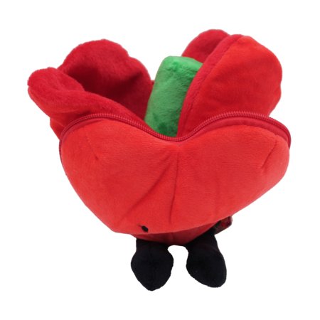 FLIPETZ pehme mänguasi - roos südames, Poppy red, 80400 