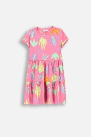 COCCODRILLO lühikeste varrukatega kleit EVERYDAY GIRL C, roosa, WC5129202VGC-007-152, 152 cm 