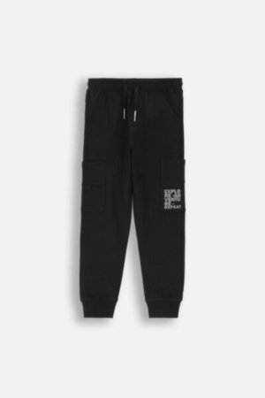 COCCODRILLO joggers FOREST FRIENDS JUNIOR, mustad, ZC4120202FBJ-021-164, 164 cm 