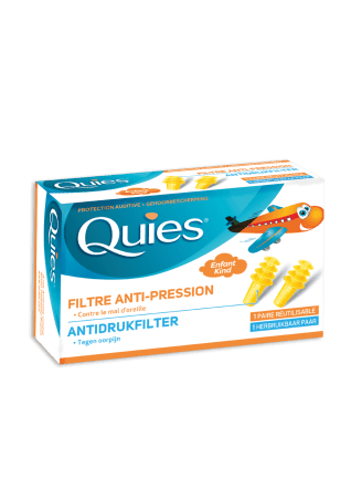 Quies kaitsvad kõrvatropid lastele lendudeks, 1 paar 