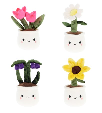 KEELTOYS pehme mänguasi lillepott 12cm, assort., SF3424 