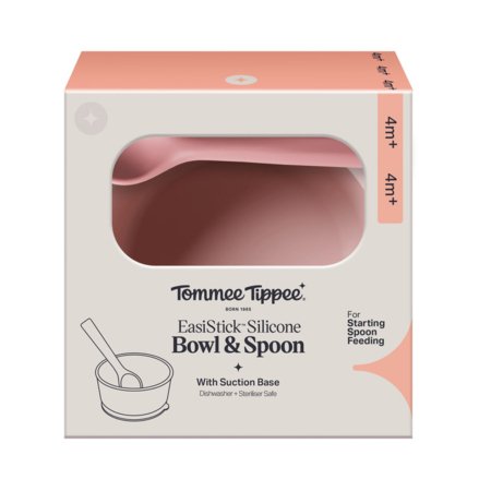 TOMMEE TIPPEE silikoonist kauss ja lusikas iminapaga, 448747 