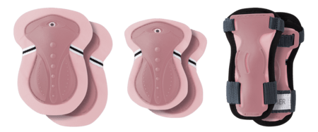 GLOBBER põlve- ja küünarnukikaitsmete komplekt, roosa, JUNIOR XS, 541-210 