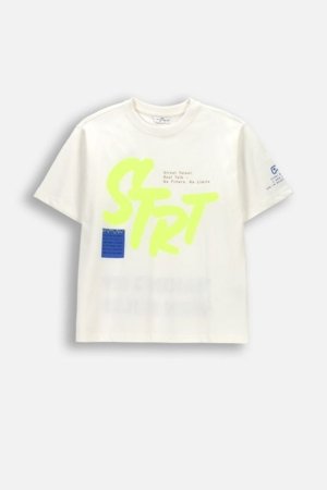 COCCODRILLO lühikeste varrukatega t-särk, ecru, WC6143201NBJ-003-164, 164 cm 