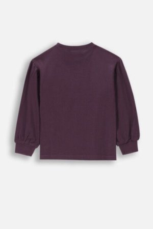 COCCODRILLO long sleeved t-shirt ACADEMY GIRL KIDS, lillad, ZC4143103AGK-016-122, 122 cm 