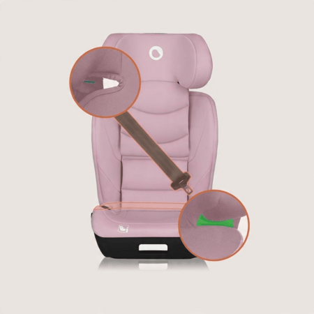 LIONELO turvatool NEAL I-SIZE, 100-150 cm., Pink lilac 