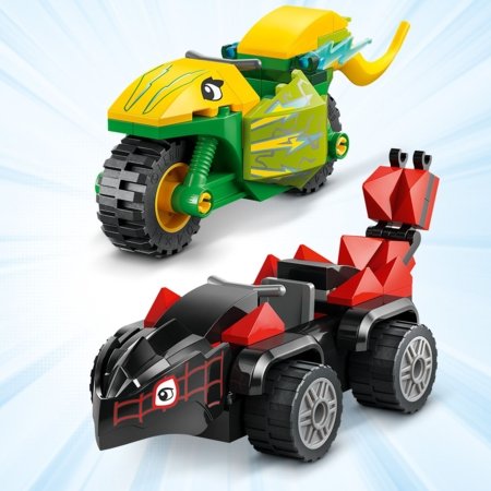 11198 LEGO® Spidey Spini ja Electro dinosaurusesõidukite tagaajamine 
