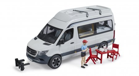 BRUDER MB Sprinter matkaauto koos juhiga, 02672 02672