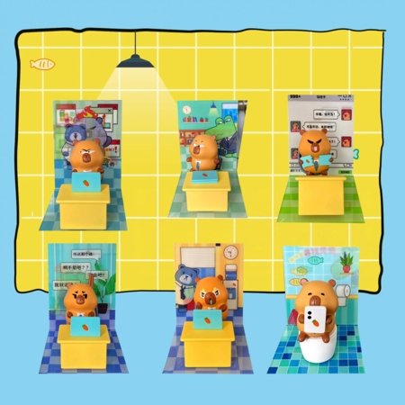 CAPYBARA OFFICE kollektsioneeritav figuur Tuntun Workplace, assortii., GW-002 