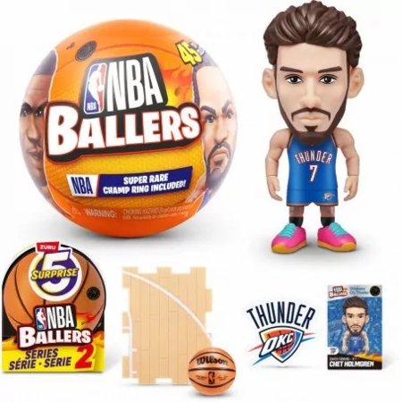 5 SURPRISE miniatuuride komplekt NBA Ballers 2 seeria, assortii, 77678GQ2 