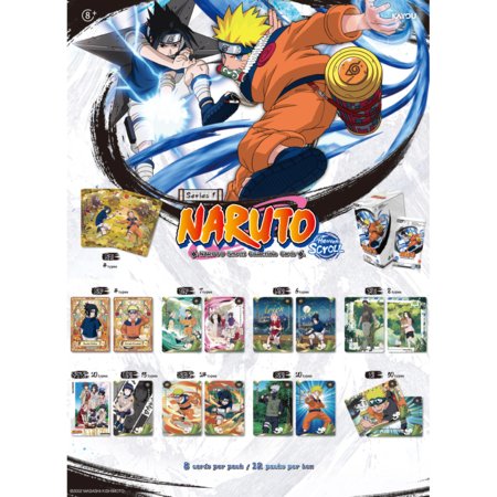 KAYOU Naruto-Smriti kollektsioneeritavad kaardid Heaven Scroll Edition, 8 tk., NR-RDIV-Z001-001B-EMEA 