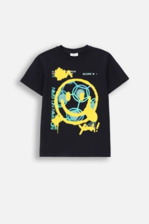 COCCODRILLO t-shirt EVERYDAY BOY A, tumesinised, ZC4143212VBA-015-164, 164 cm 