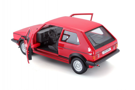 BBURAGO 1:24 auto mudel 1979 Volkswagen Golf MK1 GTI, 18-21089RD 18-21089