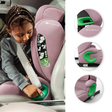 KINDERKRAFT turvatool JUNIOR FIX 2 PLUS, 100-150 cm., Pink, KCJUFI20PNKPL0N 