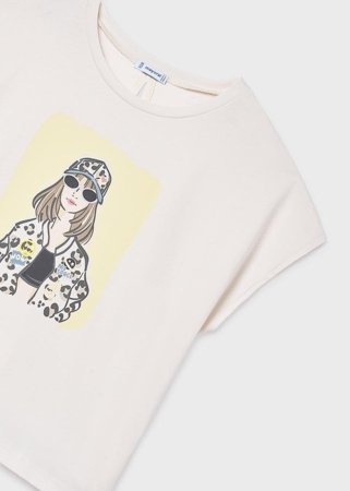 MAYORAL varrukateta t-särk, bone, 6.010-11, 128  cm 