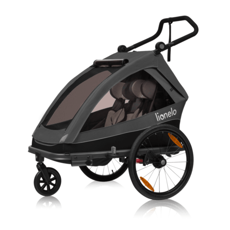 LIONELO jalgrattahaagis CAMA, Grey graphite, LO-CAMA 