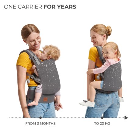 KINDERKRAFT beebikandekott NINO, confetti grey 