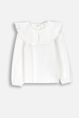 COCCODRILLO long sleeved t-shirt ACADEMY GIRL KIDS, valge, ZC4143105AGK-001-122, 122 cm 