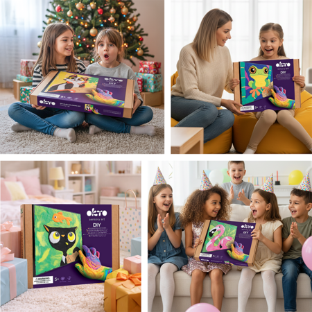 OKTO värvimiskomplekt numbrite järgi saviga Kapibaara, 20047 