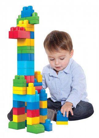 MEGA BLOKS FIRST BUILDERS kaladėlių rinkinys First Builders 60 vnt, DCH55 DCH55
