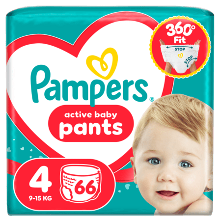 PAMPERS püksmähkmed Pants, 4 suurus, 9-15kg, 66 tk., 80894799 
