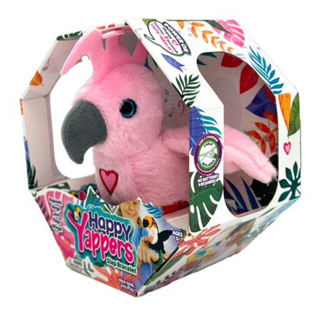 HAPPY YAPPERS interaktiivne pehme lind Kakaduu, 9463 