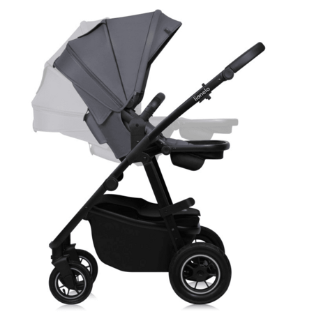LIONELO universaalne käru AMBER PLUS 3in1, Grey graphite, LO-AMBER PLUS 