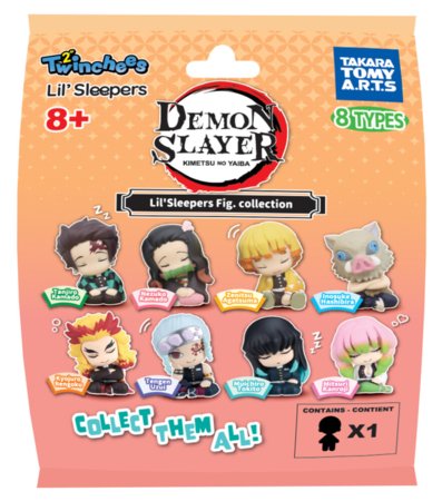 TWINCHEES Demon Slayer figuur Lil' Sleepers, Wave 2, assortii., M806391 