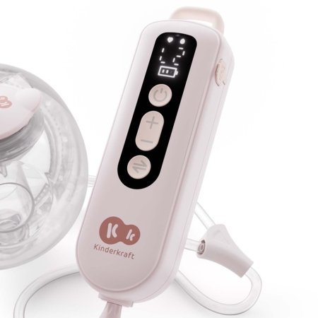 KINDERKRAFT topelt kaasaskantav elektriline rinnapump GENTLEFLOW, pink, KEGEFL00PNK0000 