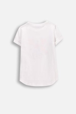 COCCODRILLO lühikeste varrukatega särk FLOWER PARADISE GIRL KIDS, valge, WC5143201FGK-001-122, 122 cm 