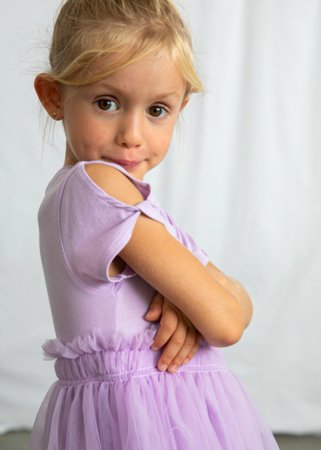 MAYORAL lühikeste varrukatega kleit, mauve, 3.915-70, 92  cm 