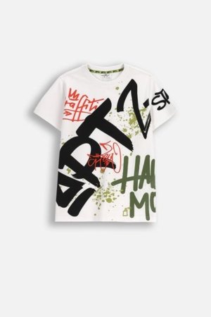 COCCODRILLO t-särk SPORTS BOY JUNIOR, valge, cm 