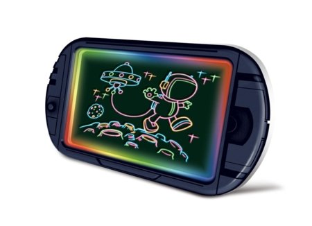 Joonistamis- ja kirjutamistahvel värvilise valgusega, must, 2410K0086 