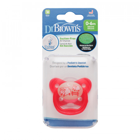 DR.BROWNS lutt PreVent Butterfly 0-6kuud roosa PV11007-ES PV11007-ES