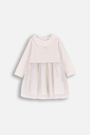 COCCODRILLO dress ELEGANT BABY GIRL, ecru, ZC4129402EBG-003-098, 98 cm 