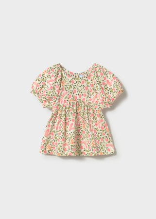 MAYORAL lühikeste varrukatega pluus, blossom, 1.105-36, cm 