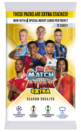 TOPPS kaardid UEFA Champions League 2025 Match Attax Extra packet, 5053307074644 