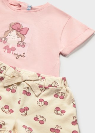 MAYORAL lühikeste varrukatega t-särk +lühikesed püksid, peony, 1.205-49, cm 