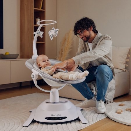 LIONELO voodi-lamamistooli komplekt 2in1 LO-BELLA, Grey concrete 