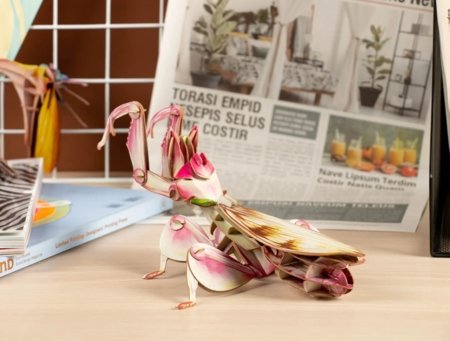 MAKEBUG 3D paberist pusle Orchid Mantis, MB-B-0003 