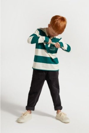 COCCODRILLO long sleeved t-shirt ACADEMY BOY KIDS, rohelised, ZC4143101ABK-011-122, 122 cm 