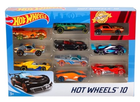 HOT WHEELS auto 10-pakk Basic, asst, 54886 