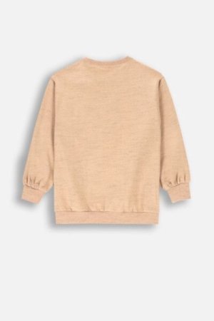 COCCODRILLO sweatshirt MYSTIC NATURE GIRL KIDS, beige, ZC4144101MGK-002-122, 122 cm 